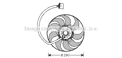 AVA QUALITY COOLING ventiliatorius, radiatoriaus VW7520